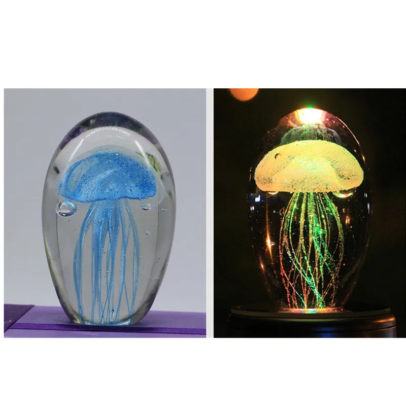 3D Jellyfish Lamp For Children Kids Baby Night Light Lampara LED Multicolor Lighting Crystal Fish Gifts Home Decoration