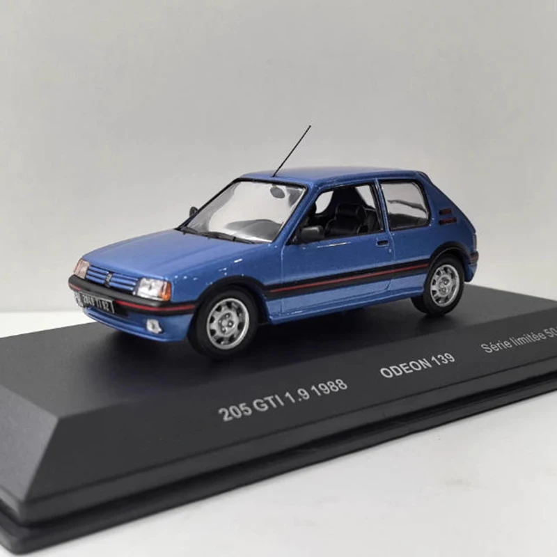 ODEON 1/43 205 GTI 1.9 1988 รถรุ่นคลาสสิกผู้ใหญ่ของที่ระลึกของขวัญแบบคงที่