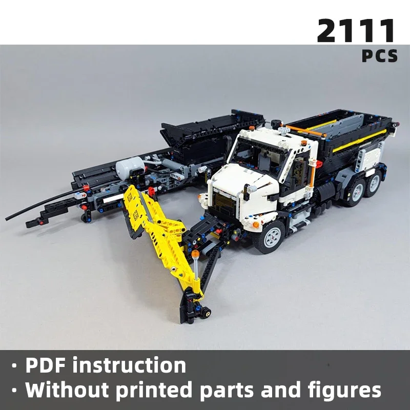 

innovative VHD heavy duty snow plow truck bricks tow plow removal truck blocks modular pneumatic vehicle moc building klocki