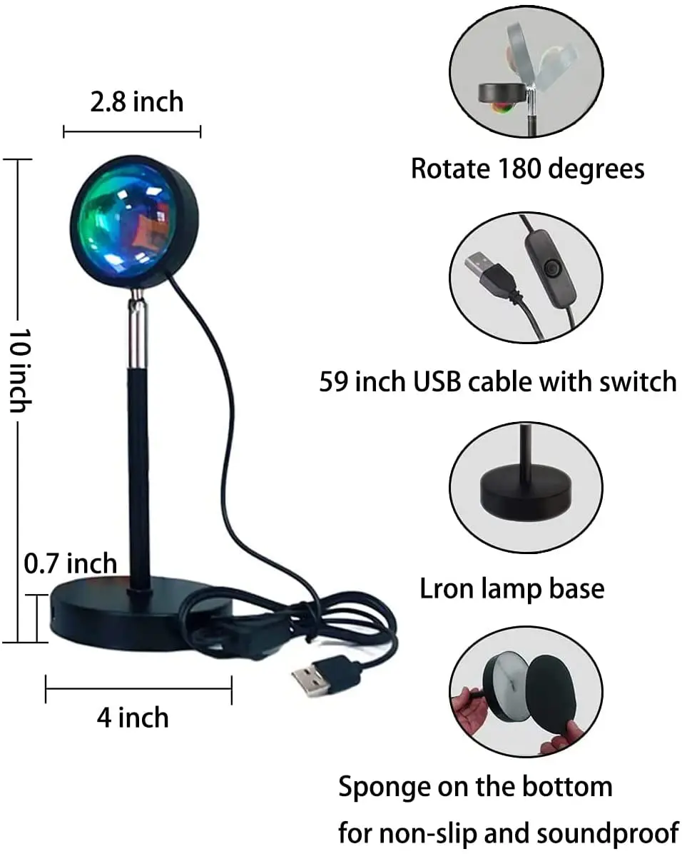 Bluetooth付きプロジェクターランプ,サンセットプロジェクター,アプリコントロール,ナイトライト,雰囲気投影,寝室の背景,壁の装飾