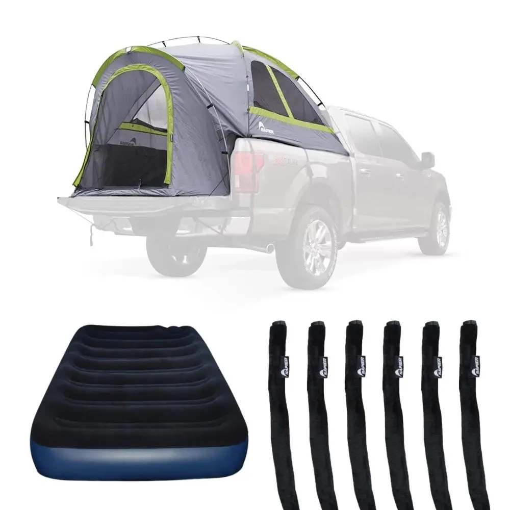 

Backroadz Full Size Short Bed Truck Tent with Sportz Air Mattress amp Strap Protectors Waterproof 2Person Tent