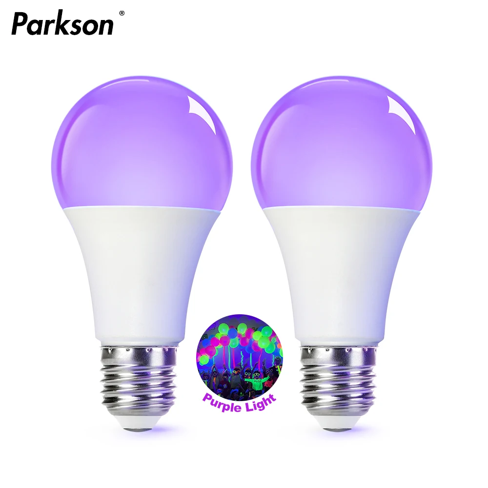 

E27 Led Bulb 7W 12W UV Light Bulbs AC 85-265V 395nm Ultraviolet Lamp Blacklight Bar Fluorescent Atmosphere Decoration Bulb