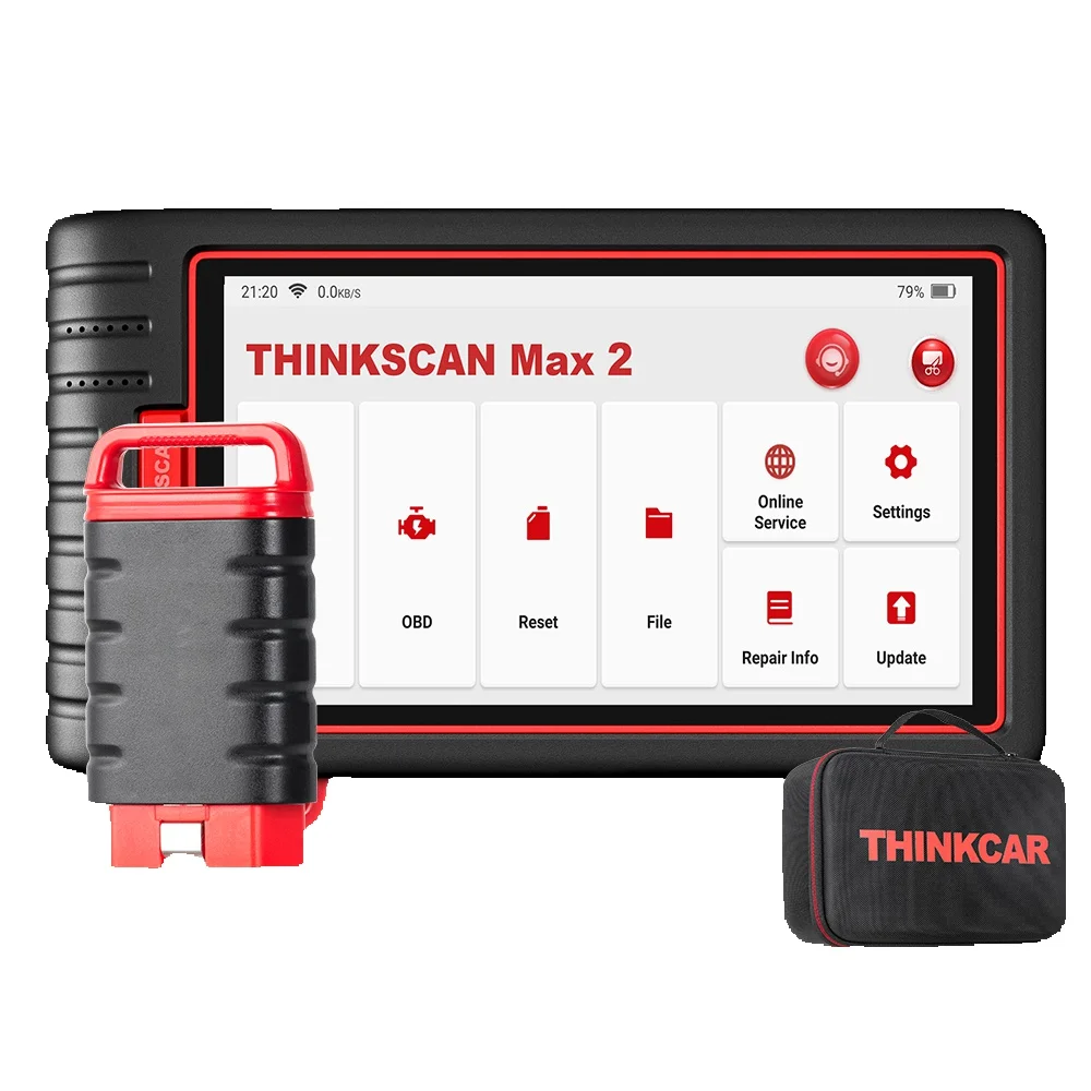 THINKCAR ThinkScan Max 2 OBD2-Scanner Vollsystem-Autodiagnosegerät mit CANFD für GM nach 2020 AF DPF 28 Reset lebenslang kostenlos