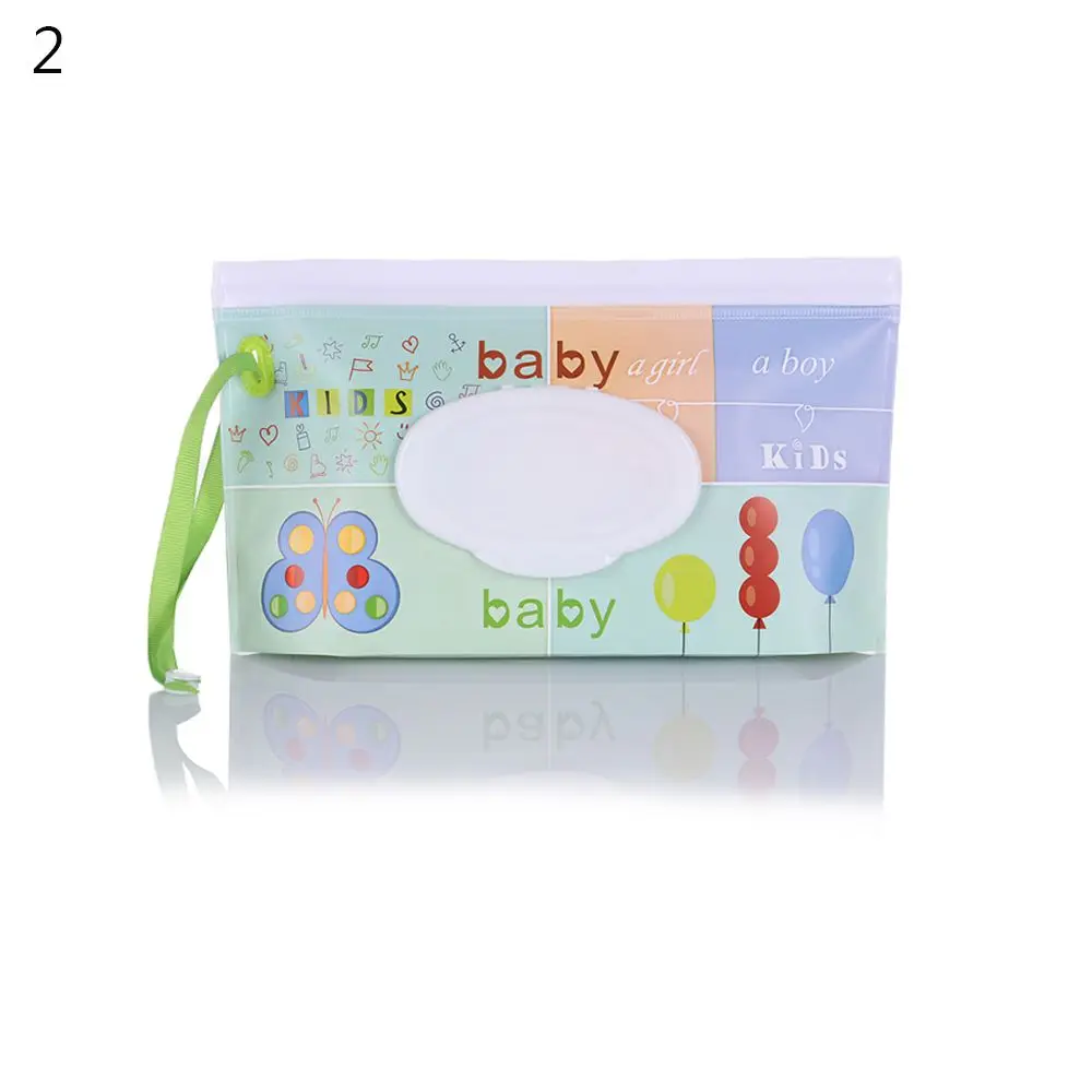1 pçs moda ao ar livre flip capa snap-cinta produto do bebê portátil carrinho acessórios lenços umedecidos saco cosméticos bolsa caixa de tecido