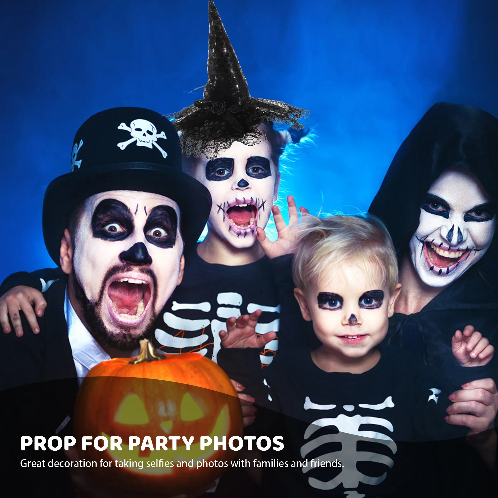 

Halloween Black Witch Hat Headband Unique Style Party Hair Accessories Witch Costume Hair Band Halloween Dress Up Supplies