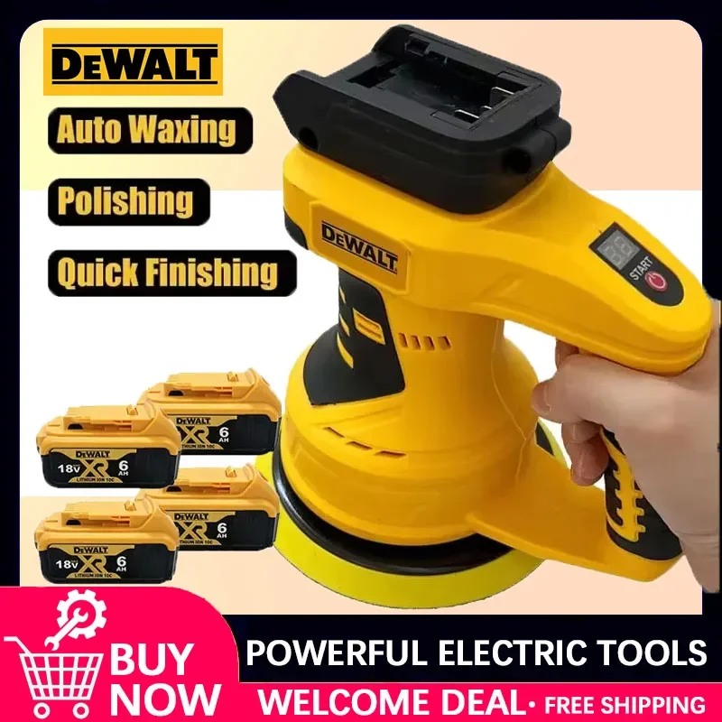 

Беспроводная полировальная машинка Dewalt с 8 регулируемыми скоростями, электрический инструмент для воскования, шлифовки и нанесения защитного покрытия, перезаряжаемая полировальная машина с аккумулятором 20В
