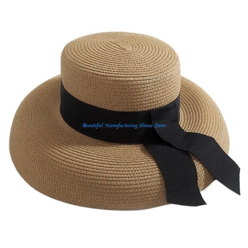 

E56A Women for Noble Temperament Sun Cap Girls Sun Hat Lady Ornament for Protection from Sunlight Refined Seasi