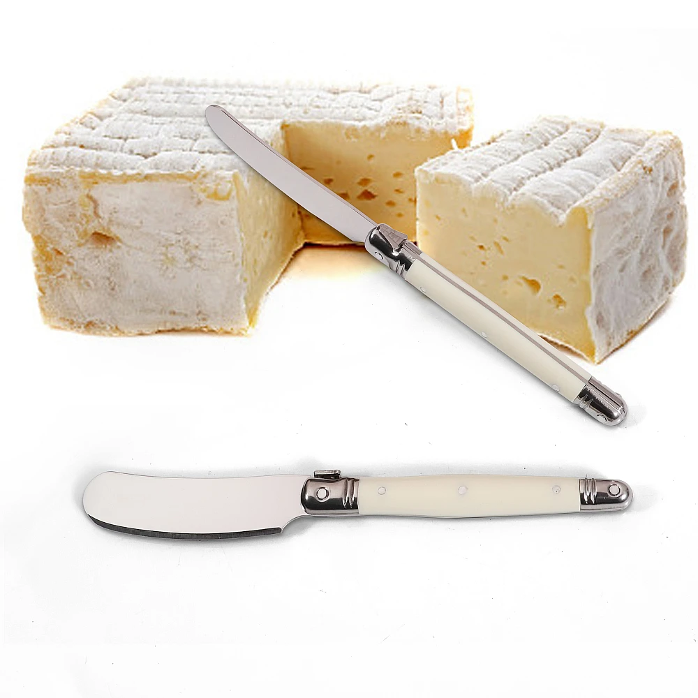 Jaswehome الفولاذ المقاوم للصدأ زبدة السكاكين مجموعة كريم سكين الجبن مكشطة الجبن القطاعة نخب الجبن المربى انتشار سكين أداة الخبز #6