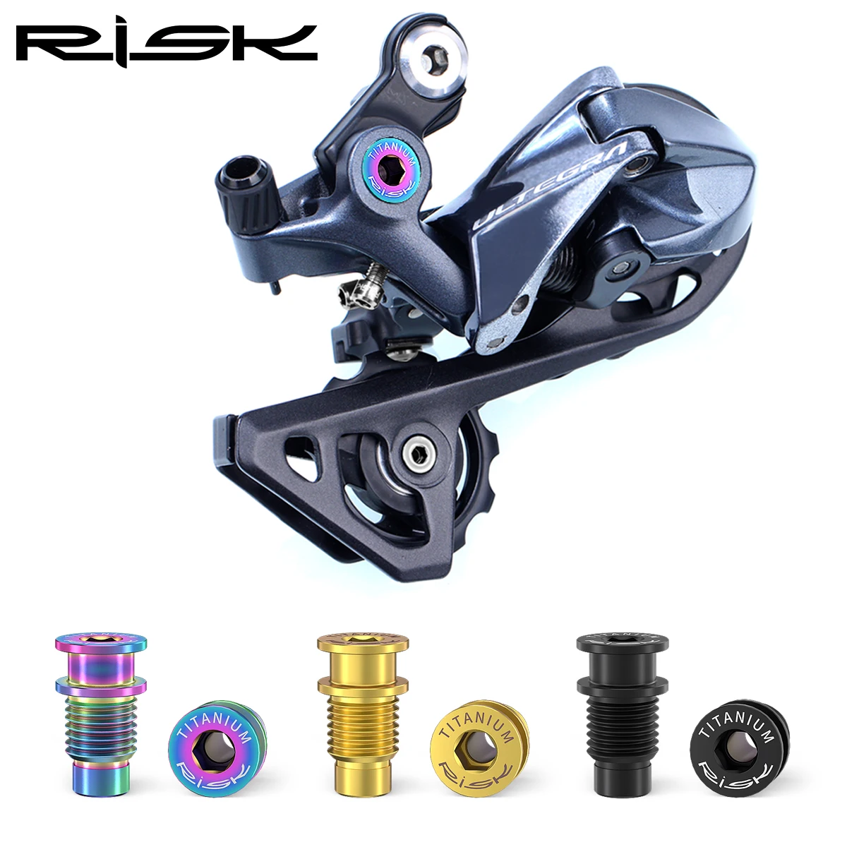 RISK Bicycle Rear Derailleur Fixing Screw Titanium Alloy R8000 Road Bike RD Rotation Shaft Bolts Cycling Parts