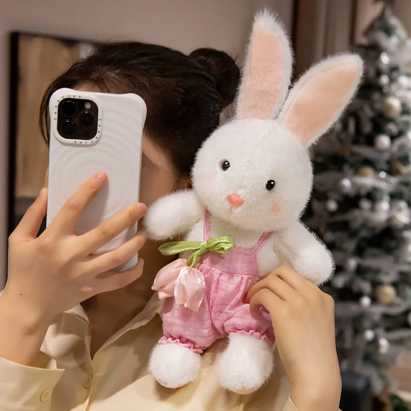 35-70 Cm Kawaii Tulp Bloemblaadje Konijn Knuffel Leuke Knuffels Bunny Knuffels Pop Kussen Zacht Kinderen speelgoed Voor Meisjes Room Decor