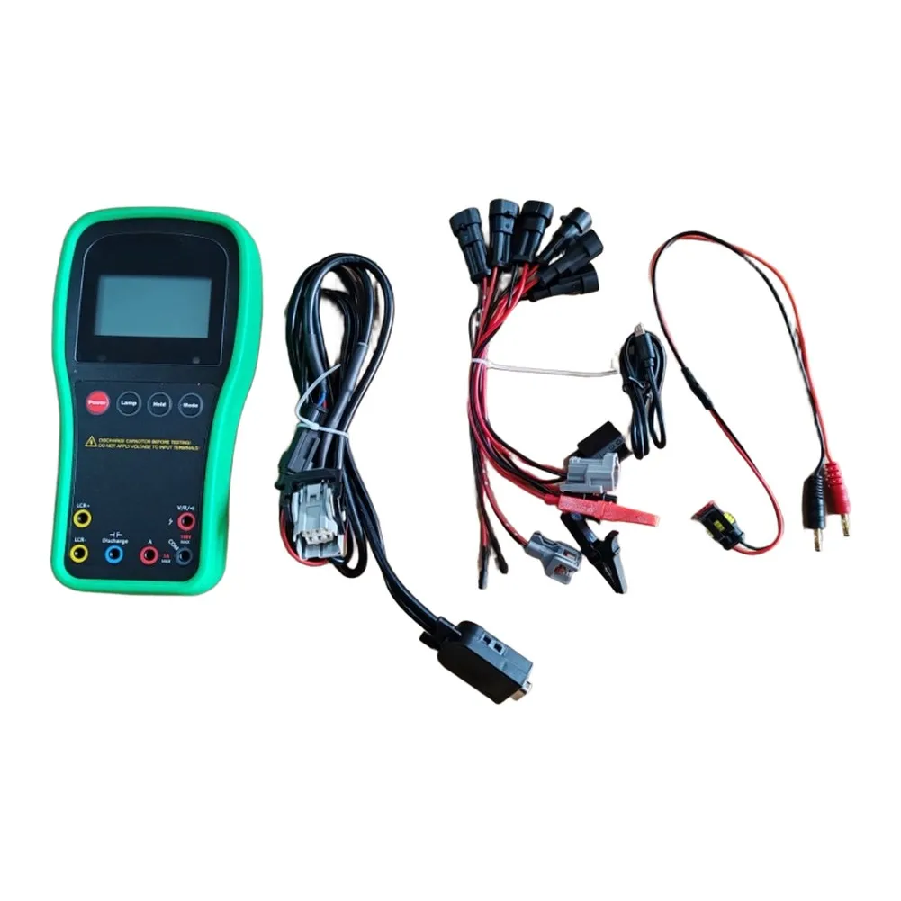LCR03S Handheld Fuel Injector Tester 6 Pin Solenoid Valve Meter For For Denso Common Rail System Diagnostic Tool With DB9 Adapte
