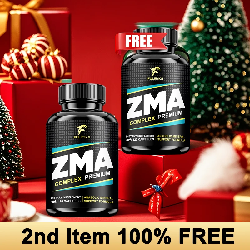 

Капсулы ZMA с цинком, магнием и витамином B-6 для энергии, общего здоровья и суставов, подходят для мужчин и женщин