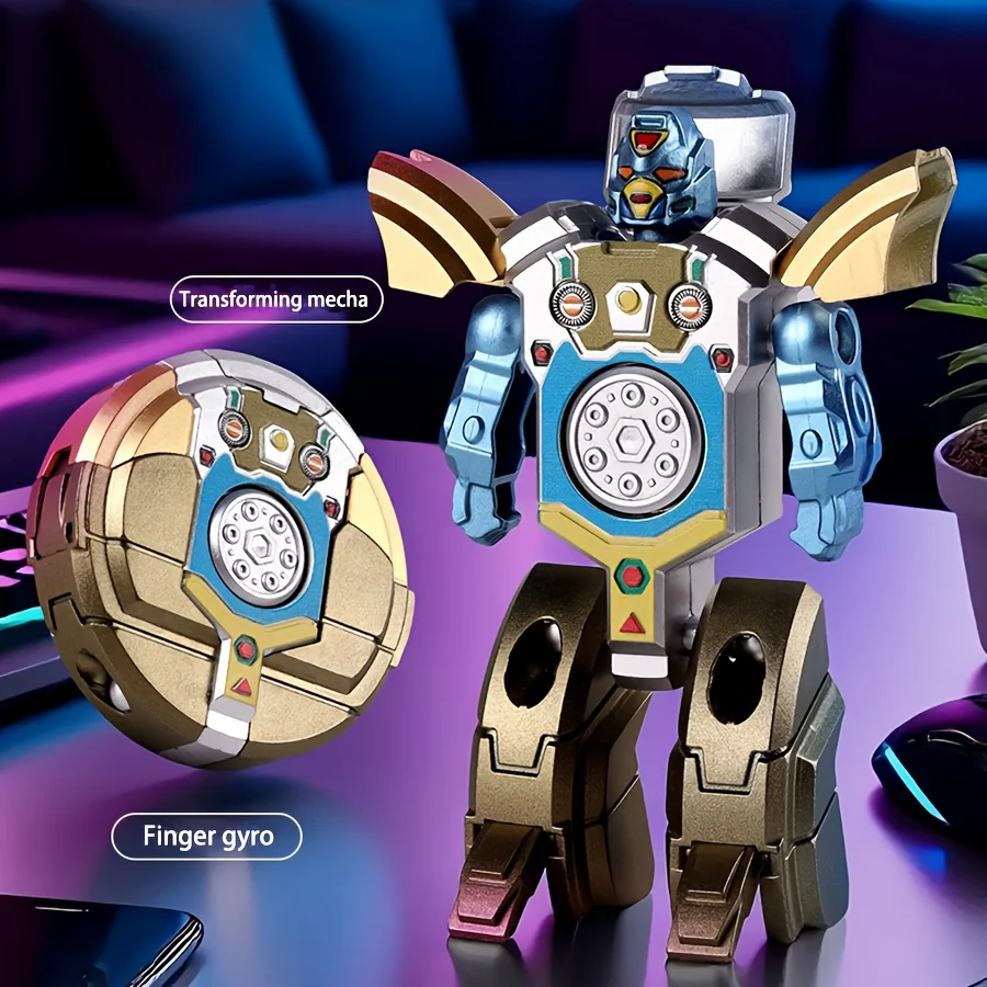 Spinner à doigt Fidget jouets transformer sensoriel créatif Antistress jouet doigt Gyro cadeau transformant chaîne Robot Spinner 2025