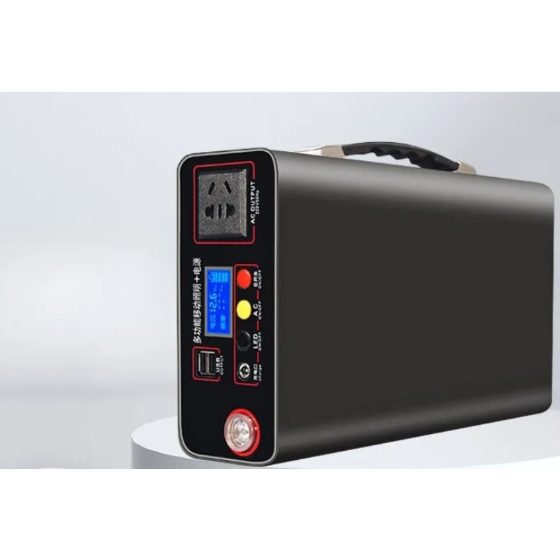 300 W 220 V Lithium-Eisenphosphat-Batterie für Outdoor, Camping, Zuhause, Notfall, Wohnmobil, Reisen, Live-Aufnahme, Energiespeicher, Stromversorgung