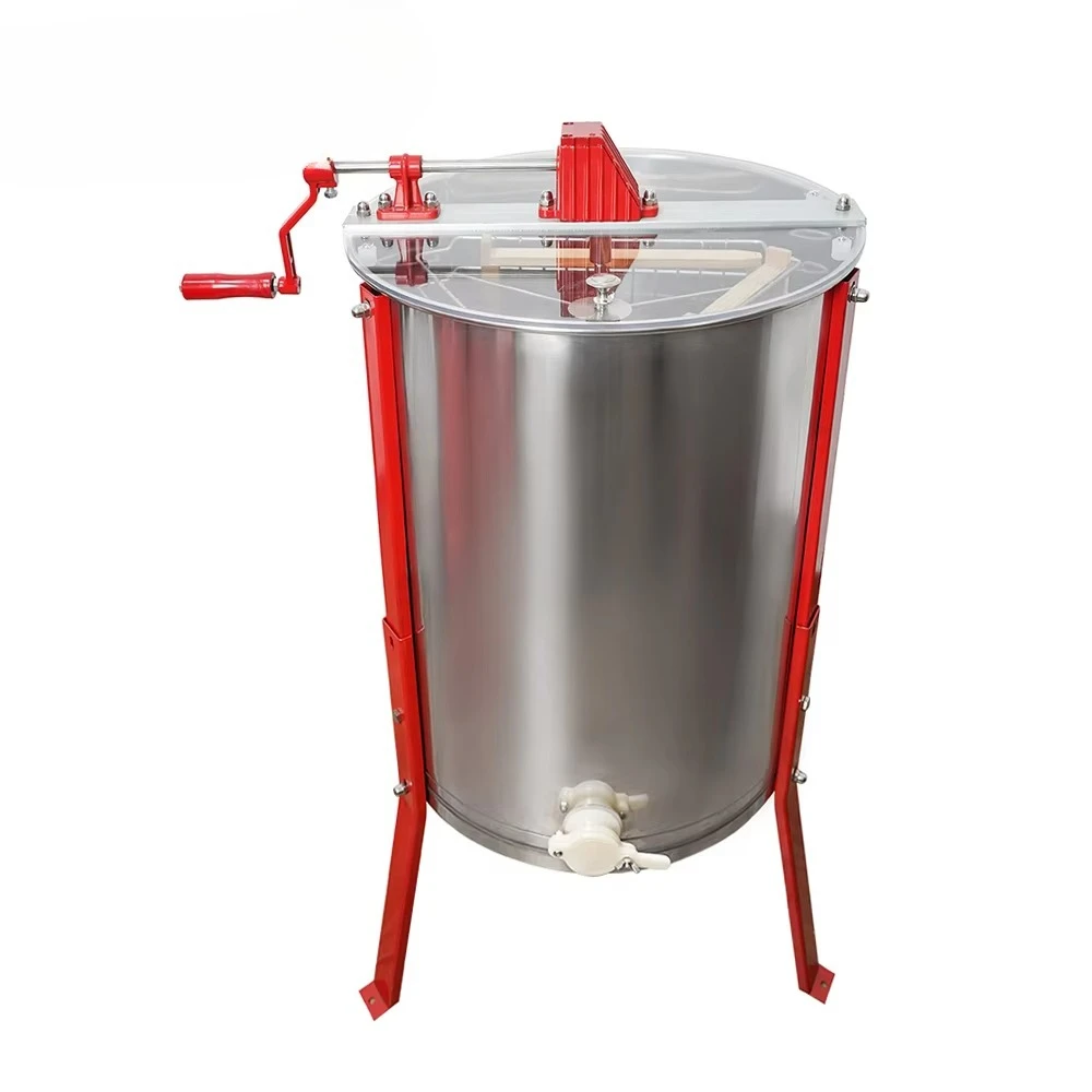 Maquinaria de apicultura eficiente, sistema de extracción de miel de 3 marcos, Extractor de miel Manual para apicultor