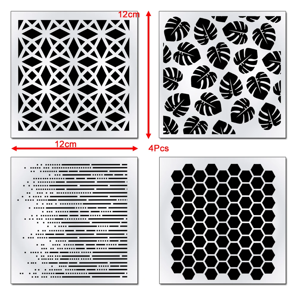 Cake Stencils Feather Shape Fondant Decorating Tools