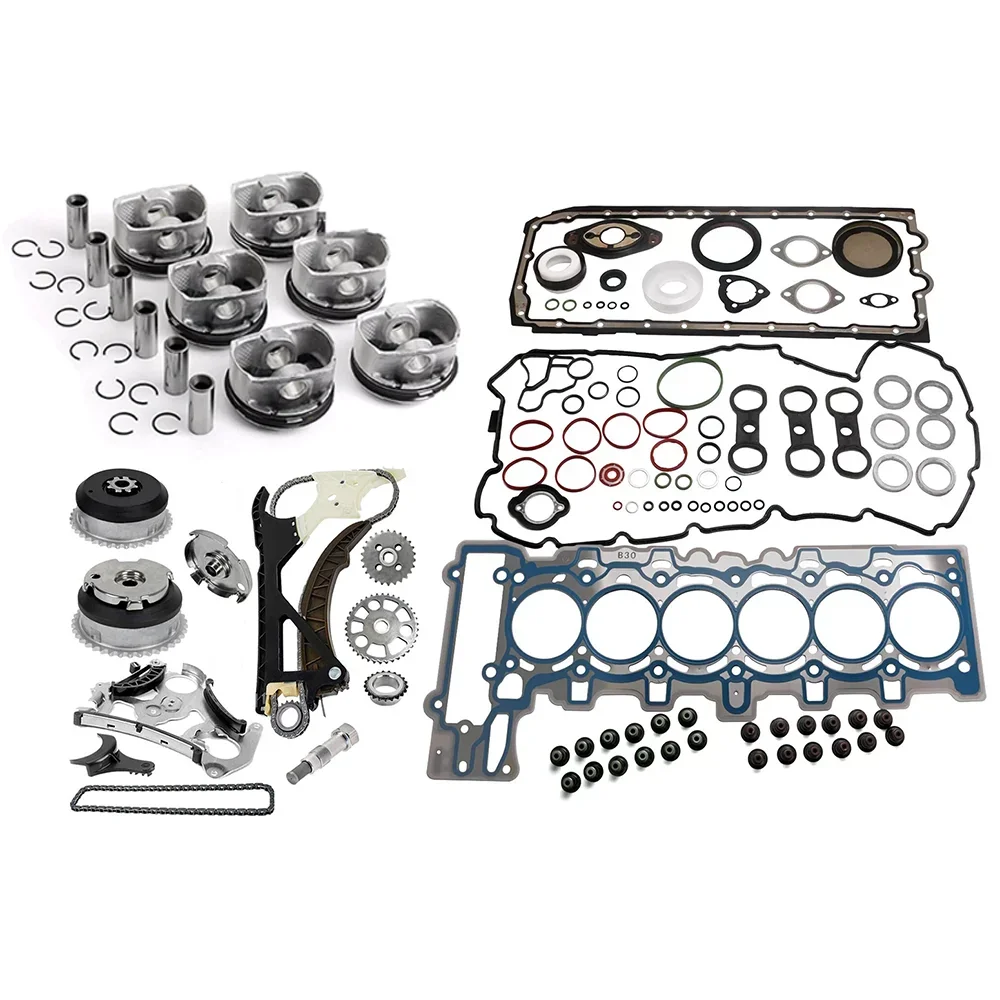 AUTO Engine Gaskets Overhaul Rebuilding kit Set For BMW E82 E88 328i 3.0L N52B30 l6 GAS DOHC Naturally Aspirated 2007-2024