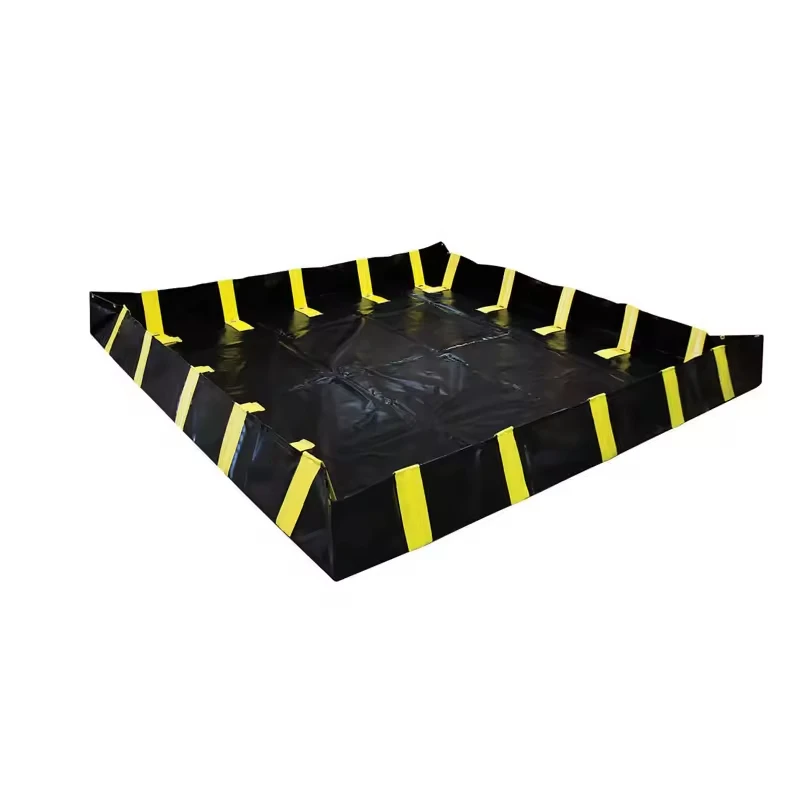 New Arrival Flexible PVC Tarpaulin Industrial Liquid Tank Leakproof Oil Spill Control Containment Berm Outdoor EPA Certified