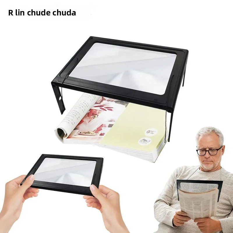 

Desktop/Hanging Neck Multi-Functional Magnifier 12 LED Lights 3x Magnification Elderly Reading 1516