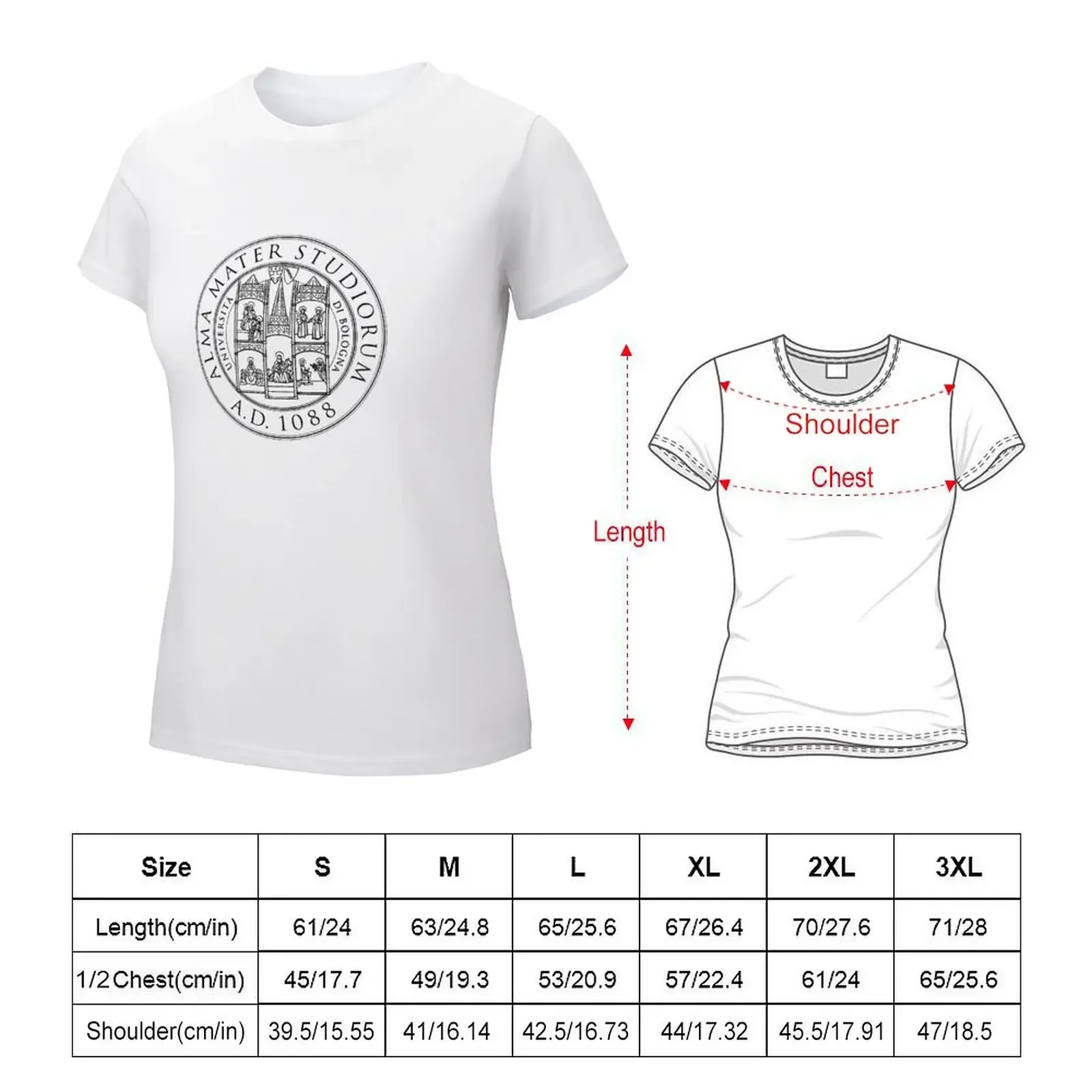 University of Bologna T-shirt animal print shirt for girls cute tops female Women's clothing