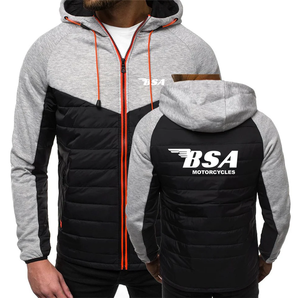 USA製　BSA MOTORCYCLE スエットパーカー 2023 Men New Bsa Motorcycles Spring Autumn 7 Color Zipper Hooded