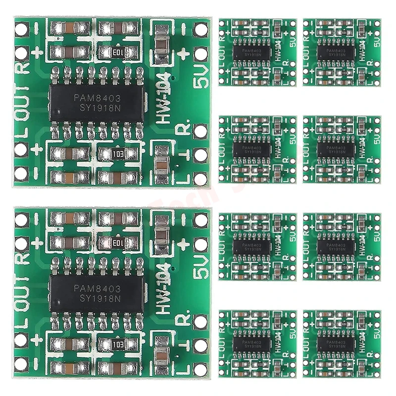 

10 шт. супер мини модуль PAM8403 2X 3 Вт цифровой усилитель класса D плата модуль усилителя плата 2,5-5 В вход USB источник питания