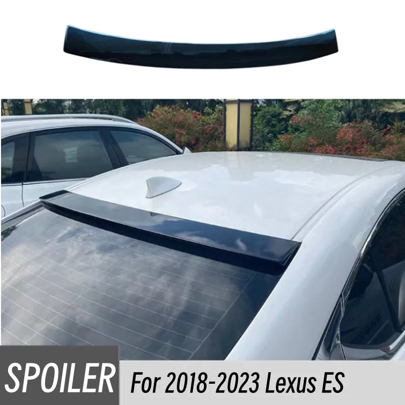 For Lexus ES ES200 ES260 ES300h 2018-2023 High Quality ABS Plastic Rear Windshield Spoiler Wing Trunk Lid Cover Car Styling