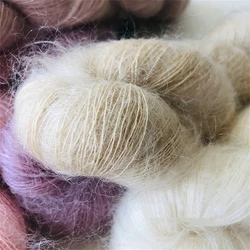 50g Soft Silk Mohair Yarn Hand Knitting Crochet  DIY Sweater Shawl Scarf Thread High Quality