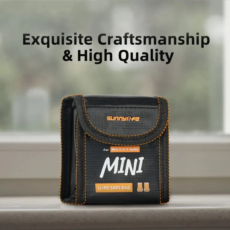 حقيبة أمان لبطارية ليثيوم بوليمر من Sunnylife لـ DJI Mini 5/4/3 Pro/Mini 3 ملحقات حقيبة مقاومة للانفجار ومقاومة للحريق #5