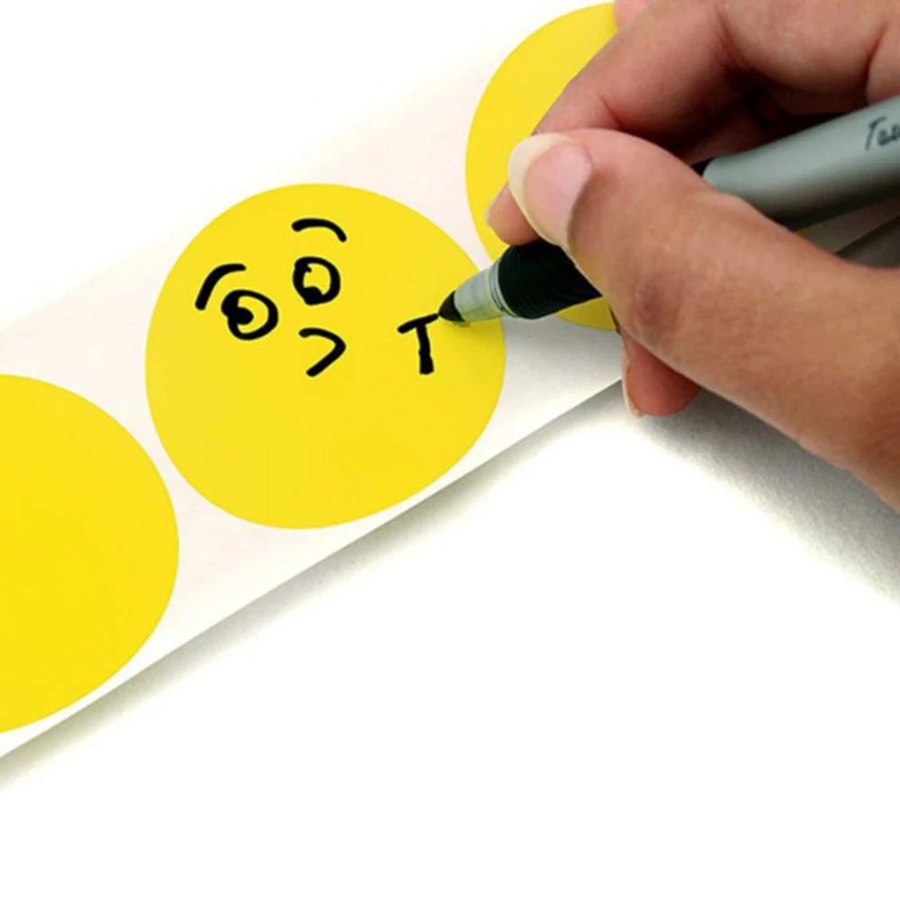 Yellow Pink code Stationery 1 Inch Round Green Mark stickers Dot Labels Stickers Color Labels Stickers Chroma Label Stickers