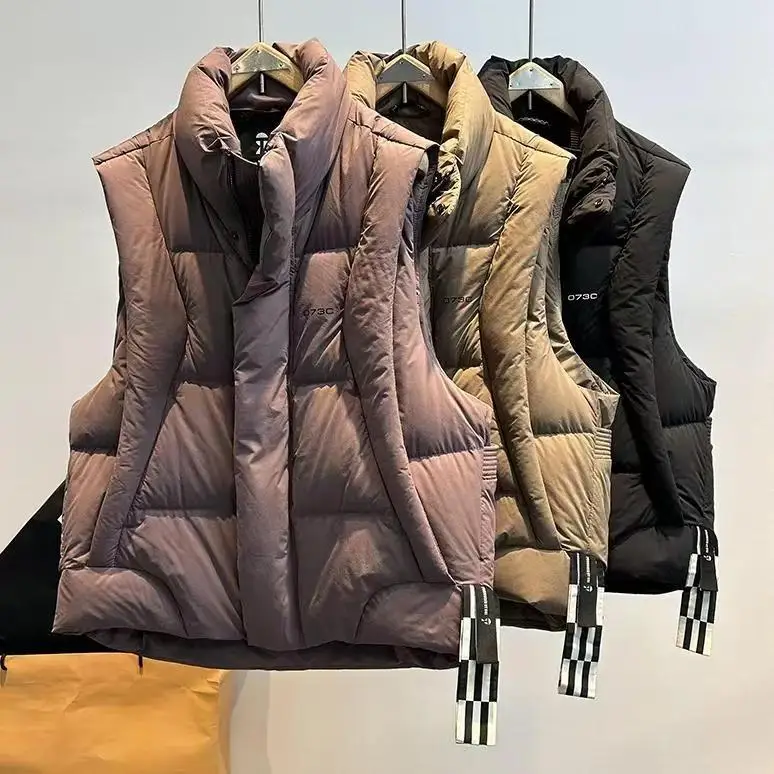 

Men's Lightweight down Vest Outdoor Casual Jaet 2025 Winter New Sle Youth American Sle Wear-resistant Comfortable Du ...