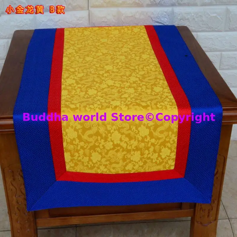 Wholesale Buddhist supply Tibet Nepal family home temple Auspicious Buddha statue tablecloth Altar cover Table cloth mat