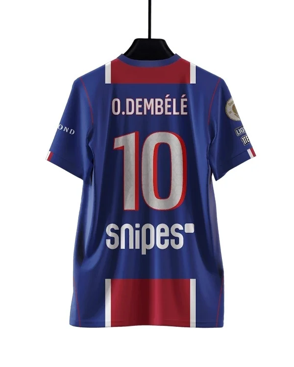 2026 PSG Dembélé 3D Print Football Jersey Men Summer Sports T-shirt Breathable Quick Drying Fashion Streetwear Clothing Unisex