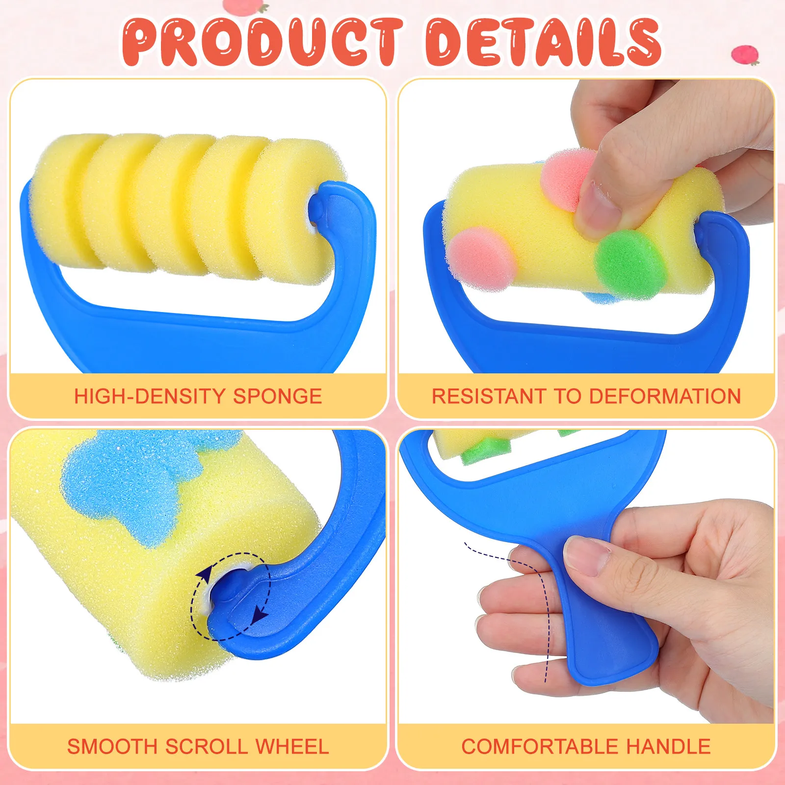 2Set Sponge Drawing Roller Kit - огляд і ціна Kids Education Kit