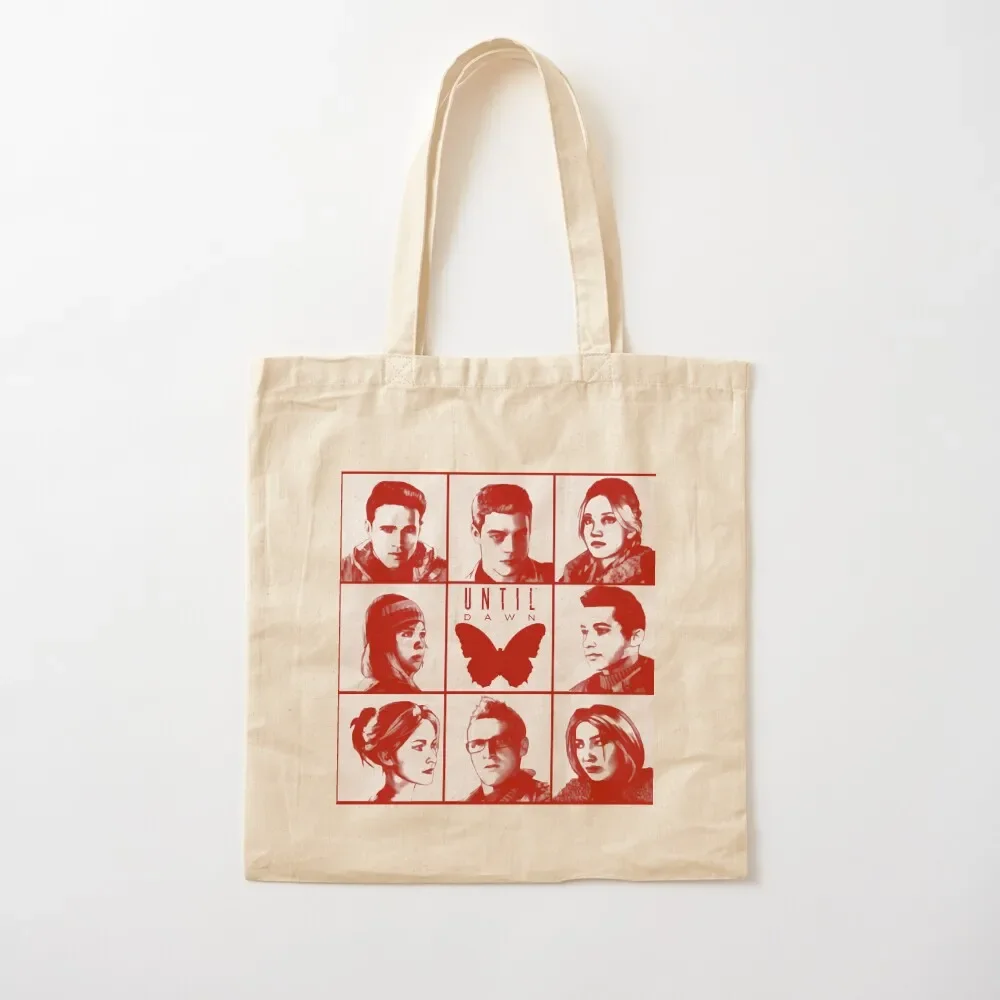 

until dawn characters - red Tote Bag Women bags eco pack shopping bags foldable Fabric bag Tote Bag