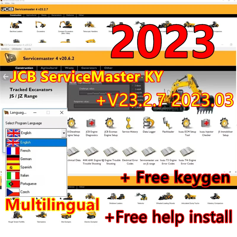 Newest JCB ServiceMaster 4 (23.2.7) [03/2023] Diagnostic Software+JCB keygen Full Unlocked+ free help install+ install video