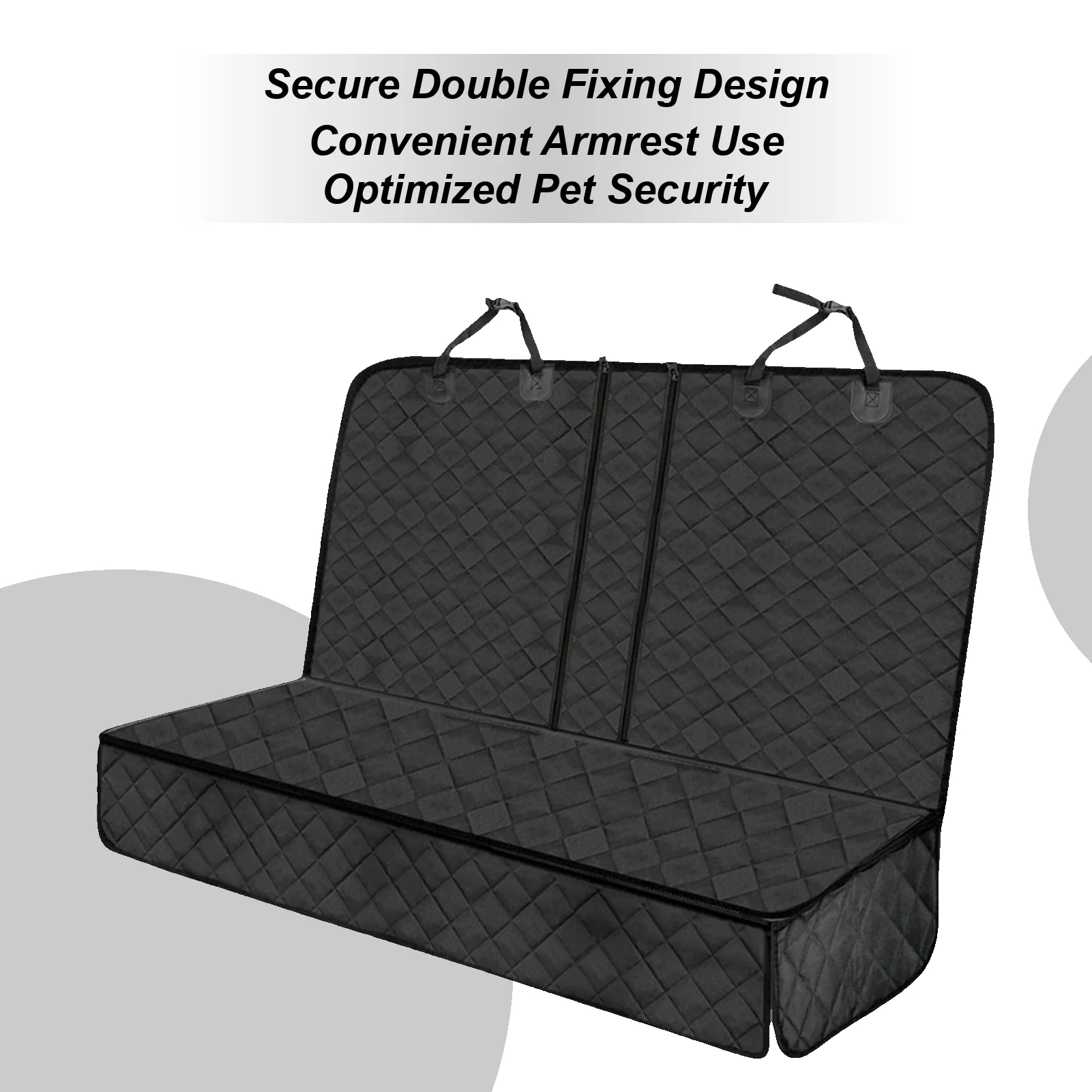 

Car Seat Covers For Dogs Scratch-Proof Adjustable Strap Mat Back Seat Pet Cover For Dogs For RV Sedan Truck Vehicle Automotive