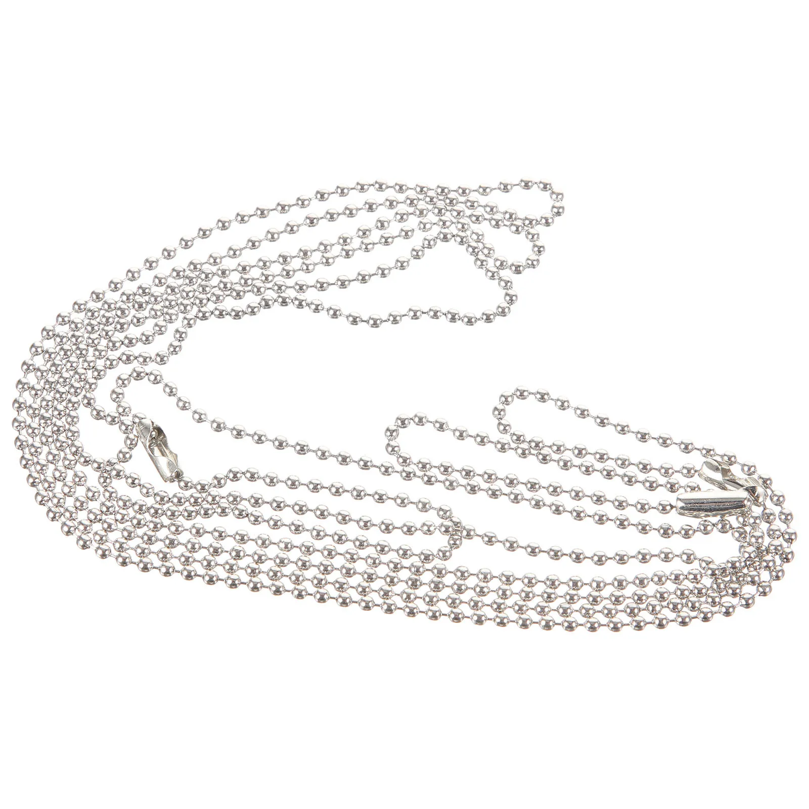 

4Pcs Titanium Steel Bead Chains Jewelry Chain Extension Chain Durable for Necklace Bracelet Making Bead Chains