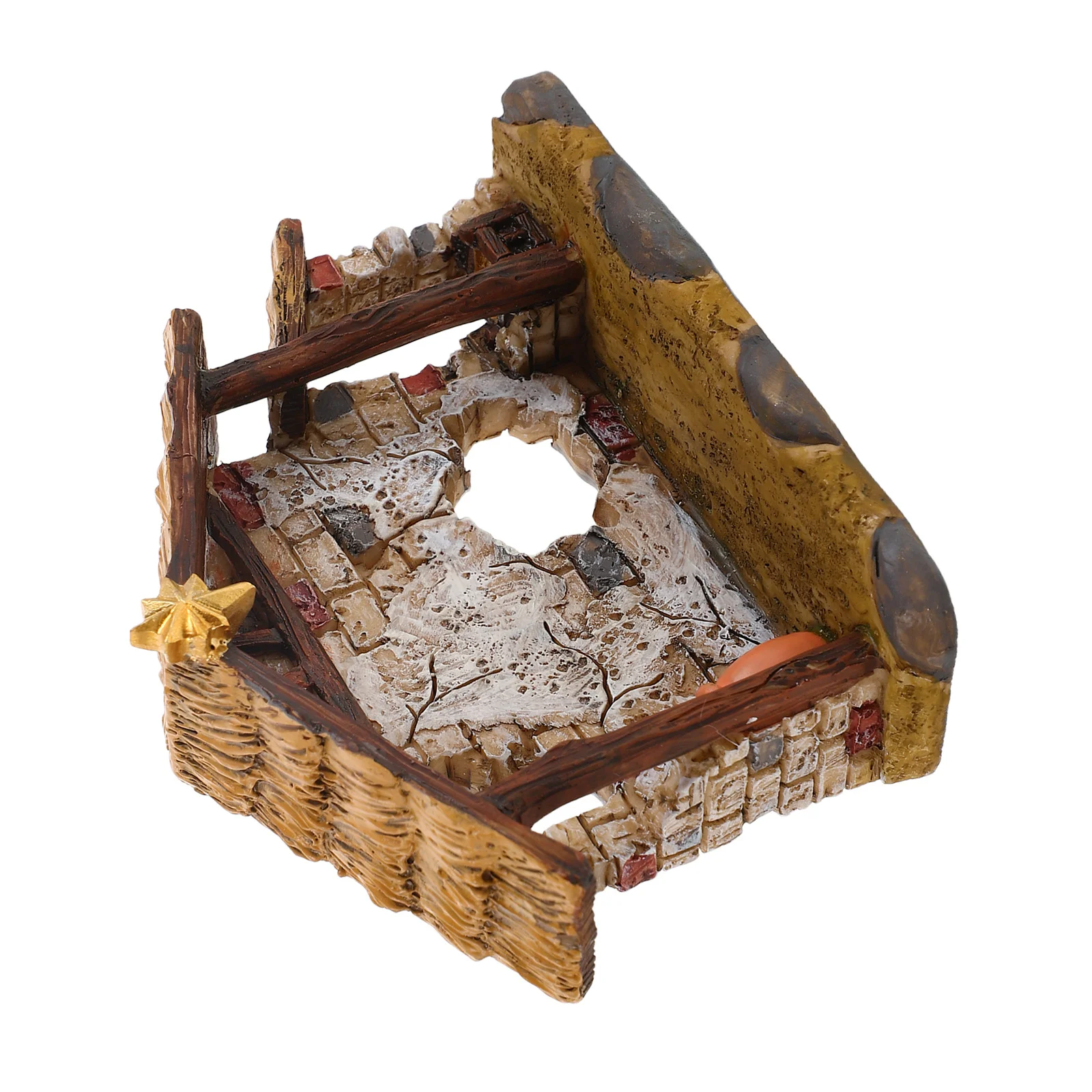 

Resin Nativity Scene Ornament 8.5cm Christmas Mini Desktop Decoration Religious Classic Xmas Present Tabletop Statue