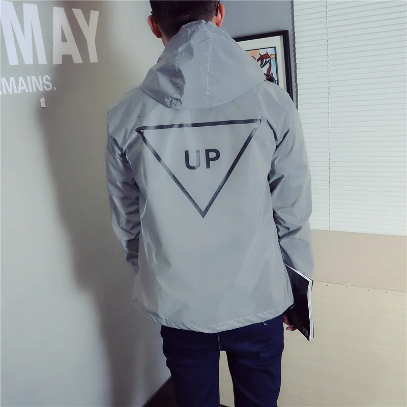 الشتاء توهج الظلام يندبروف سترة للجنسين معطف عاكس سميكة الحرارية الشارع الشهير زوجين الرياضة في الهواء الطلق مجموعة السائبة مخصص عادي