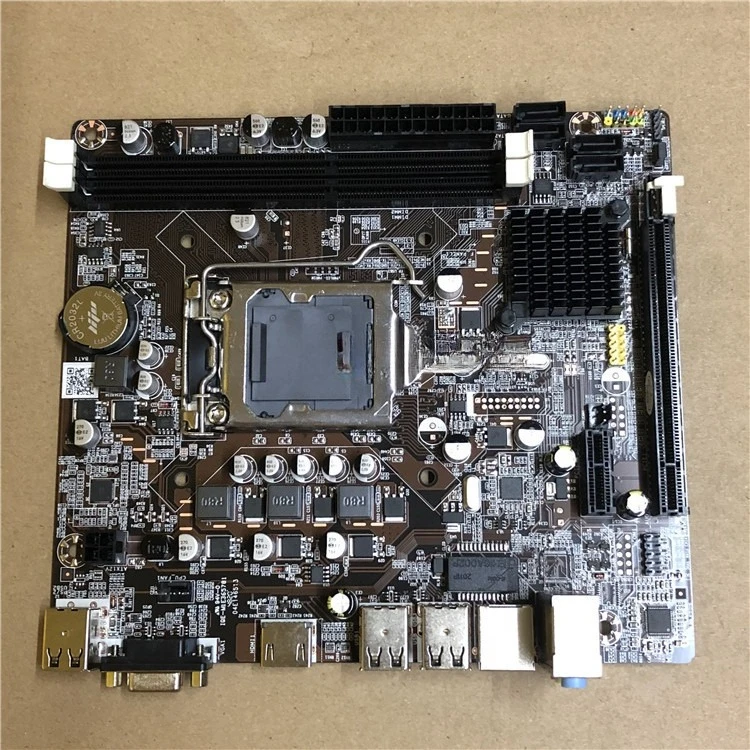 For 2Pcs Brand New H61 Desktop Motherboard LGA1155 Socket DDR3 Mainboard Support I3 I5 Dual Quad Core CPU Replace B75