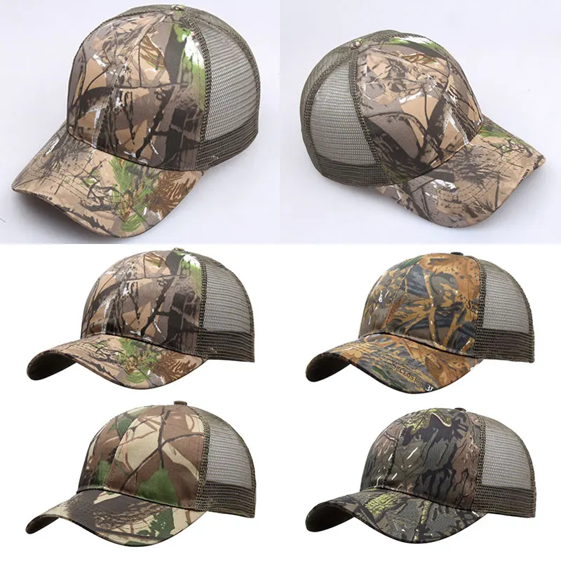 

Camo Baseball Hats Mesh Summer Hat Camouflage Tactical Hat Patch Army Tactical Baseball Cap Unisex Camo Hat Trucker Outdoor Hat