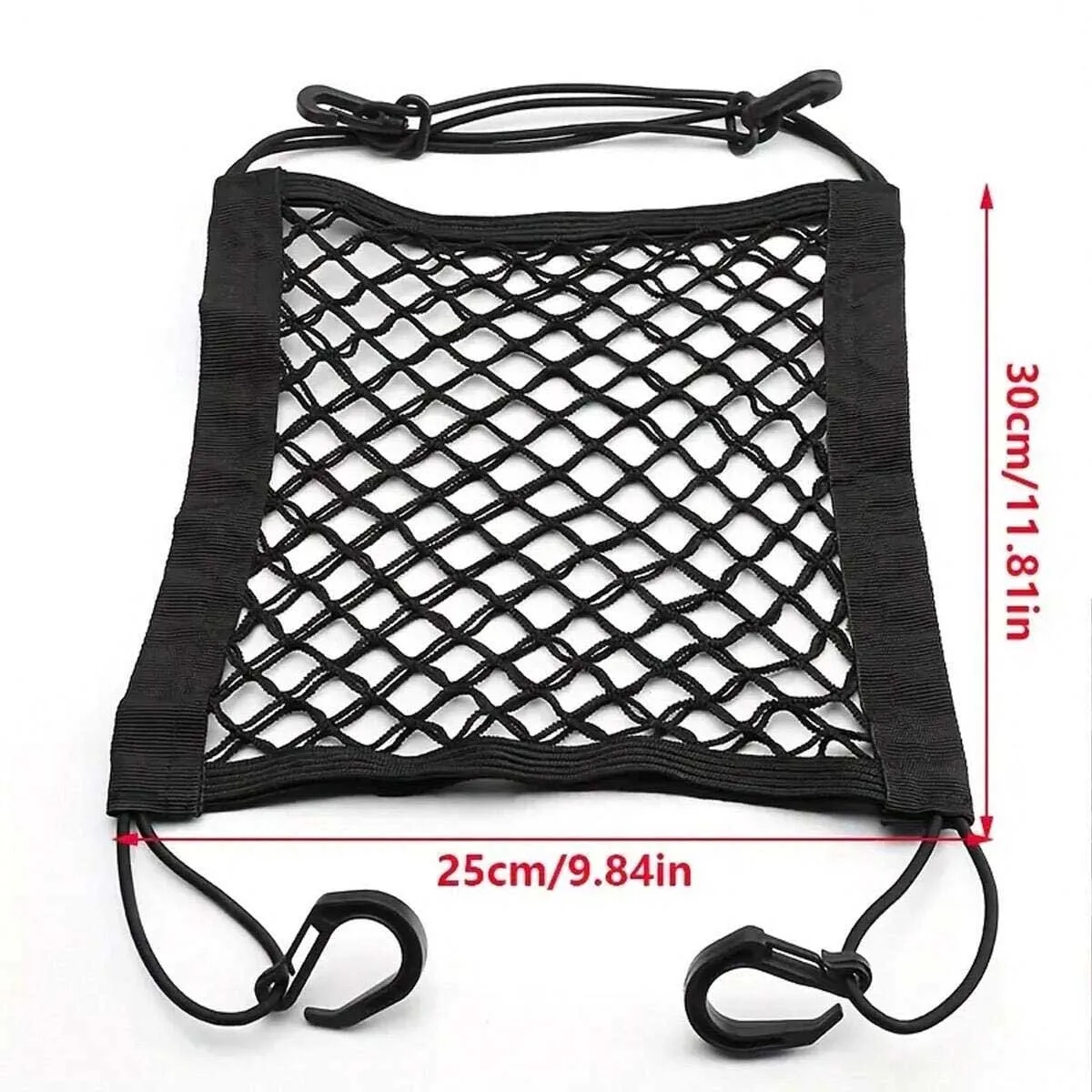 All-in-one universal motorcycle/scooter elastic cargo net with helmet binding for motorcycles, scooters and bicycles view 2