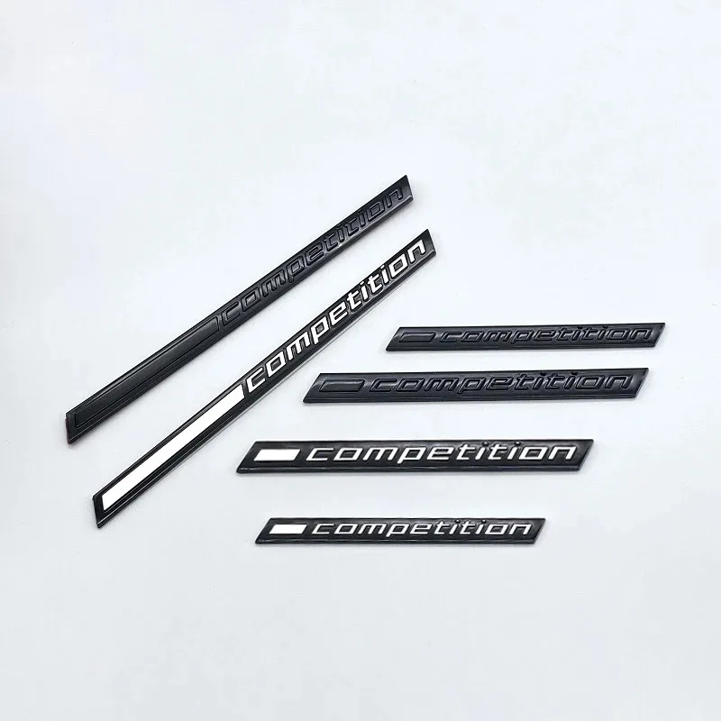 Chrome Silver Black COMPETITION Emblem For Thunder Edition M1 M2 M3 M4 M5 M6 M7 M8 X3M X4M X5M X6M Car Trunk Logo Badge Sticker