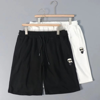 Moto Men's Urban Graphic Shorts Cotton Summer Elastic Waist Streetwear Essentials Character Design Casual Loose Fit Drawstring