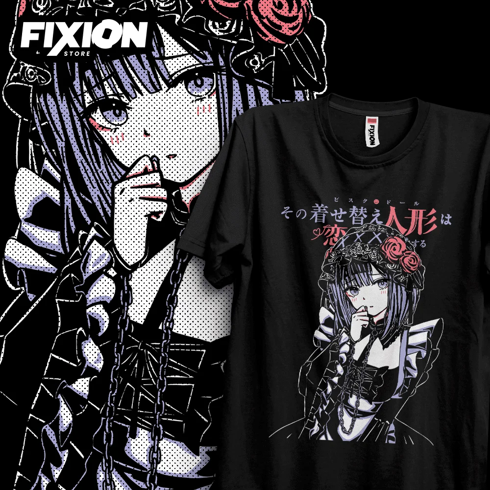 T-shirt per Anime My Dress Up Darling #2 Simple - N/Febrero 2023 (negra) Mange Tee