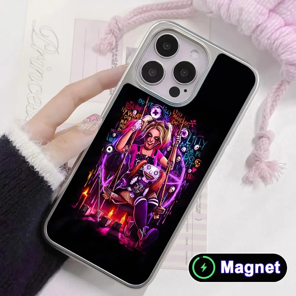 

Чехол для телефона Alexa Bliss с серебряным покрытием и поддержкой MagSafe для iPhone 17, 16, 15, 14, 13, 12, 11 Air Pro Max Plus, цветной