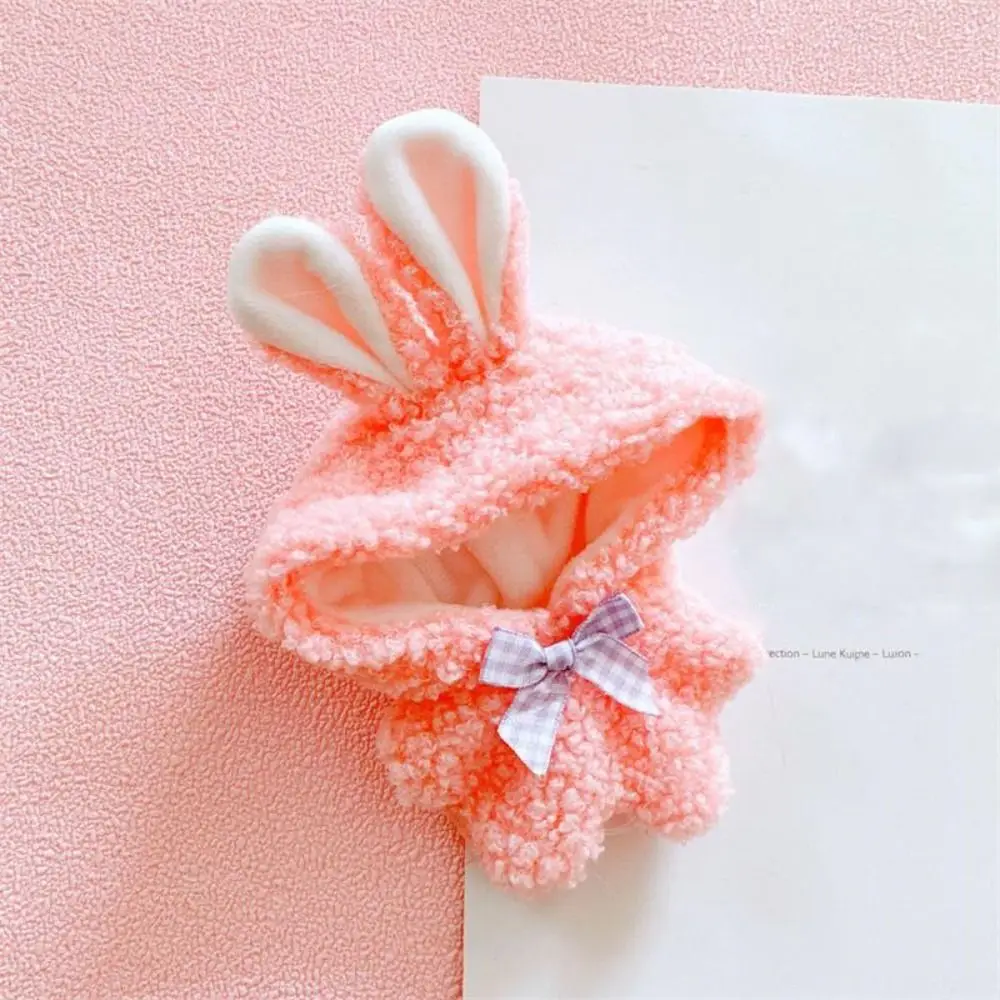 면 인형 옷 원피스, 활 머리 장식 미니 옷, 봉제 점프 슈트, 면 인형 장난감 액세서리 I, 10cm