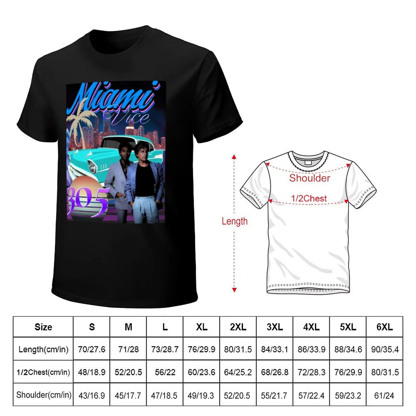 Miami Vice T-Shirt cotton t shirt man T-Shirt