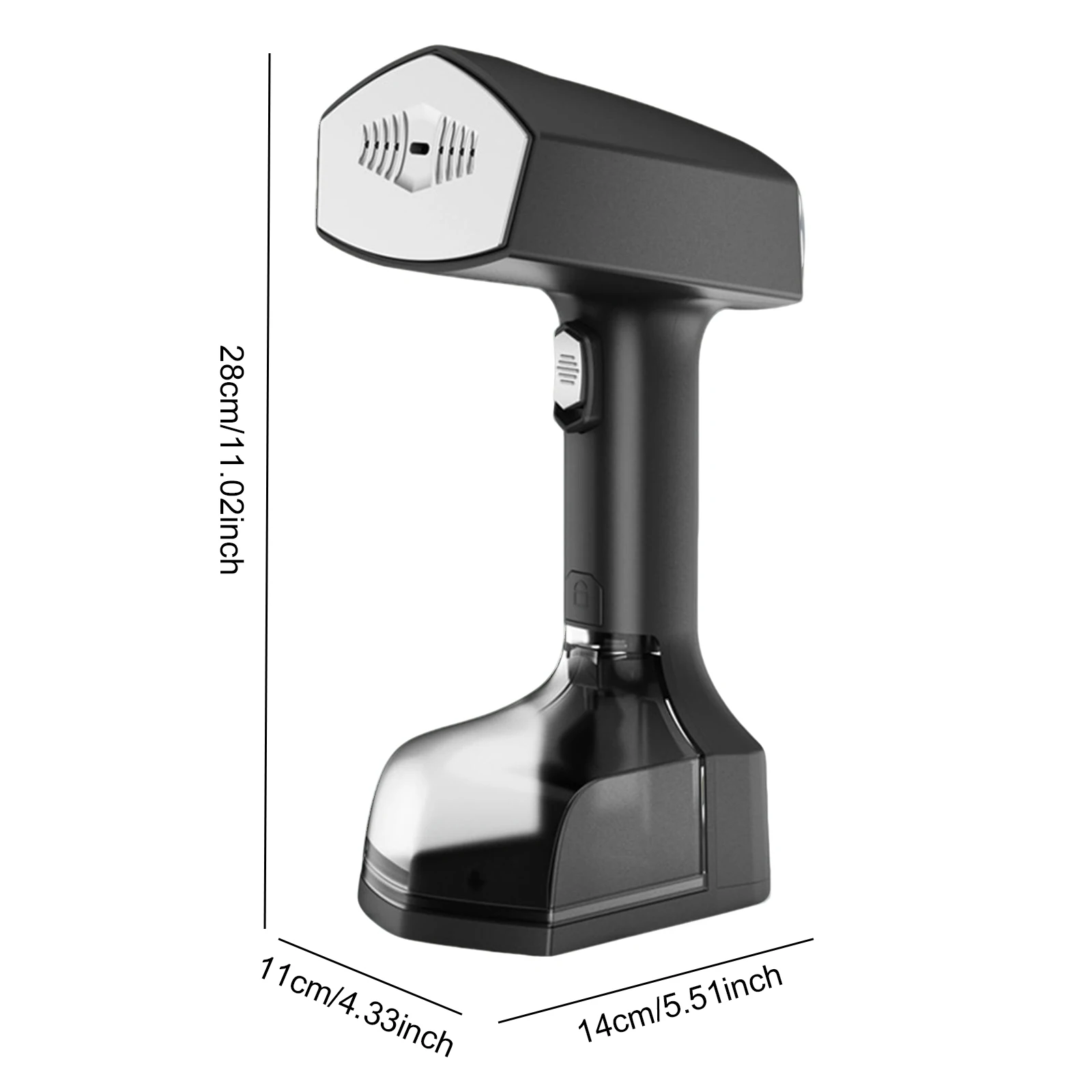 مُبخّر ملابس محمول باليد، مُبخّر سريع التسخين من القماش مع مُبخّر ملابس كبير بسعة 350 مل للمنزل والسفر